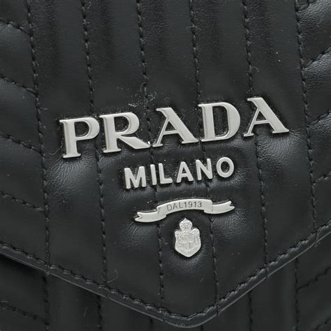 prada diagramme shoulder bag black|Prada brushed leather shoulder bag.